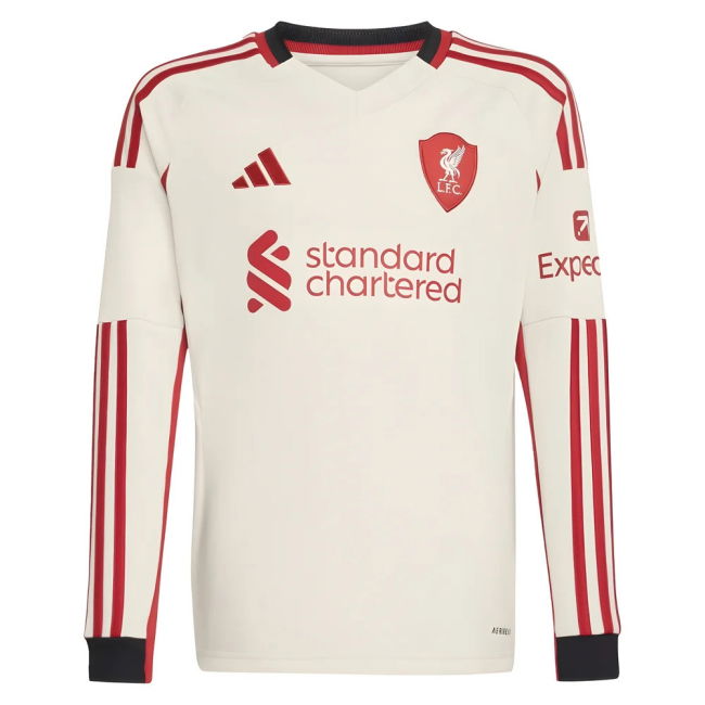 2025-2026 Liverpool Away Long Sleeve Shirt (Kids)