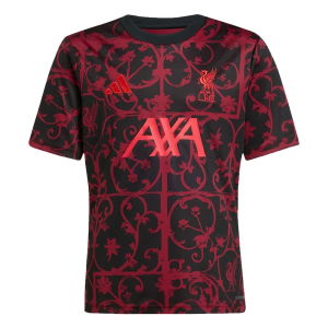 2025-2026 Liverpool Pre-Match Shirt (Black) - Kids (Rio 73)