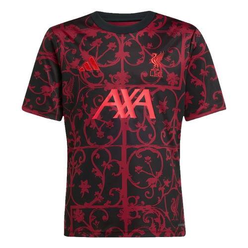 2025-2026 Liverpool Pre-Match Shirt (Black) - Kids
