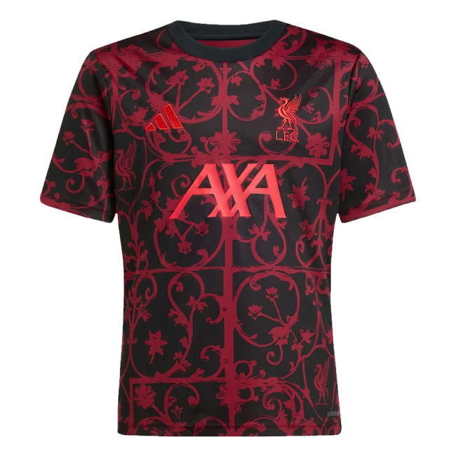 2025-2026 Liverpool Pre-Match Shirt (Black) - Kids