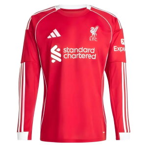 2025-2026 Liverpool Long Sleeve Home Shirt (Rio 73)