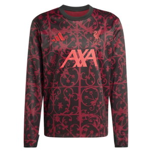 2025-2026 Liverpool Pre-Match Warm Top (Black) (Rio 73)