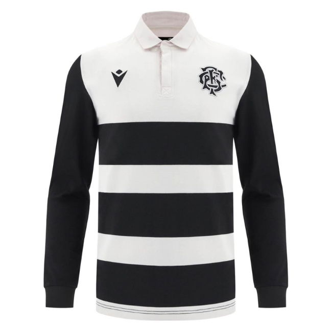 2024-2025 Barbarians Rugby Home LS Cotton Replica Shirt