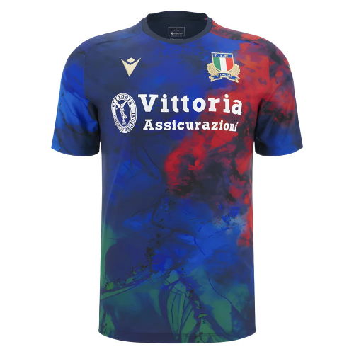 2025-2026 Italy Rugby Training Shirt (Navy)