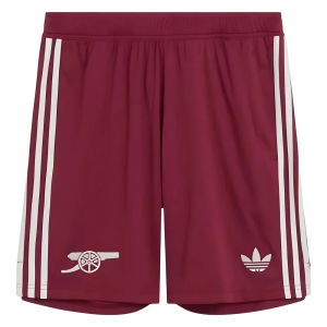 2025-2026 Arsenal Third Shorts (Burgundy)