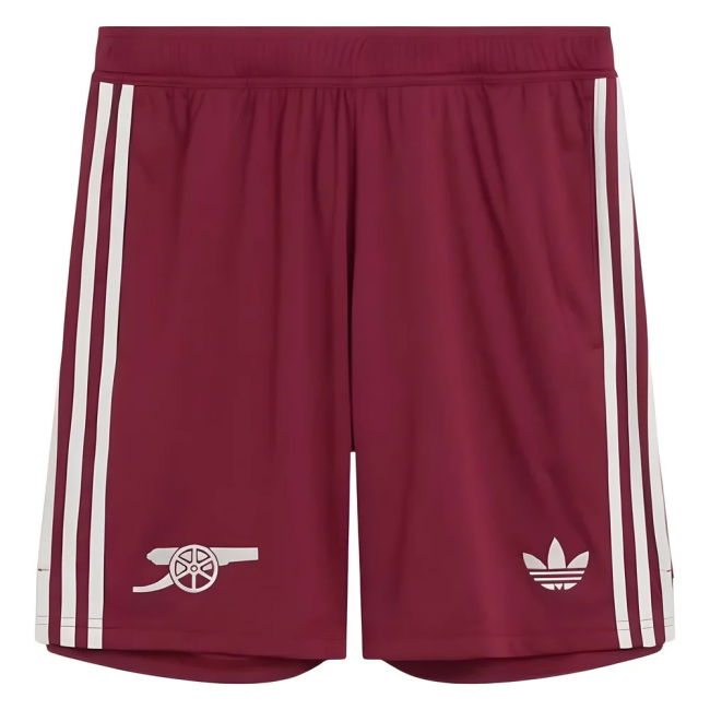 2025-2026 Arsenal Third Shorts (Burgundy)