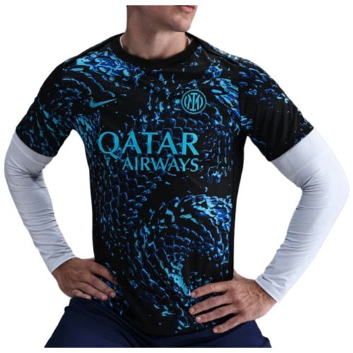 2025-2026 Inter Milan Pre Match Shirt (Black)