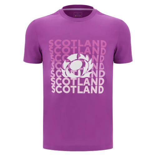 2025-2026 Scotland Leisure Rugby T-Shirt (Purple)