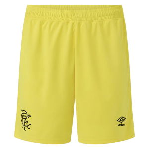 2025-2026 Rangers Goalkeeper Home Shorts (Yellow) - Kids