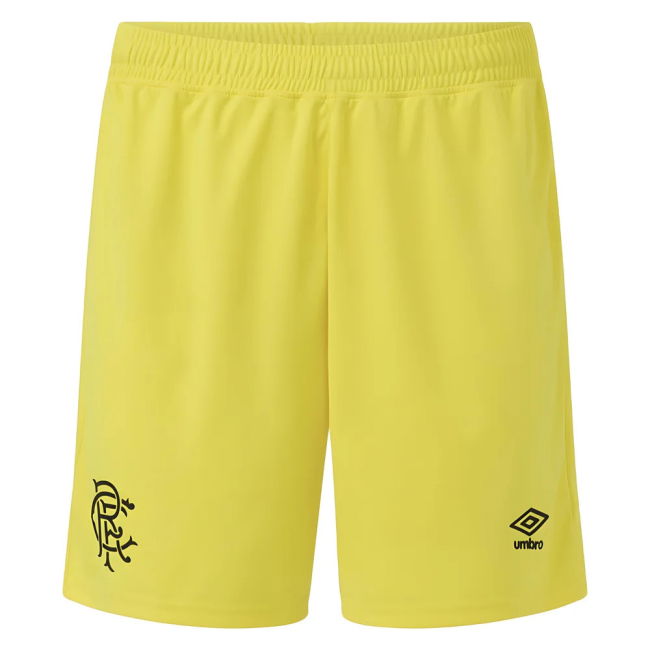 2025-2026 Rangers Goalkeeper Home Shorts (Yellow) - Kids