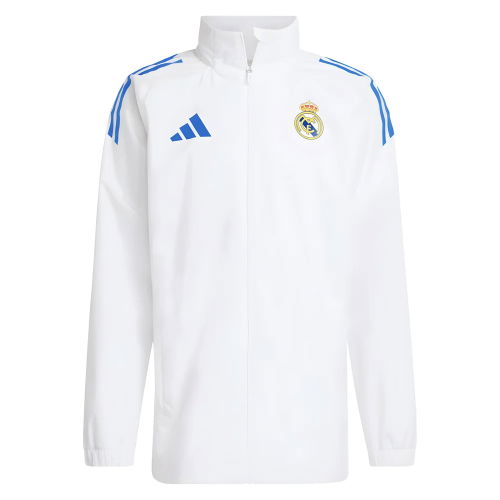2025-2026 Real Madrid EU Allweather Jacket (White)