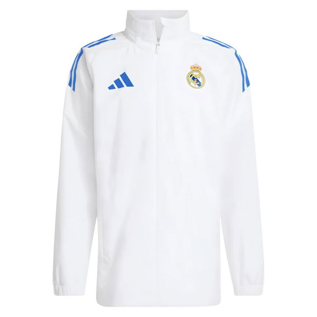 2025-2026 Real Madrid EU Allweather Jacket (White)