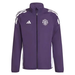 2025-2026 Man Utd Presentation Jacket (Aurora Plum) - Kids