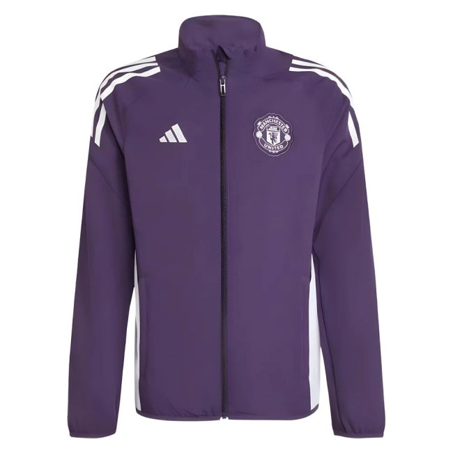2025-2026 Man Utd Presentation Jacket (Aurora Plum) - Kids