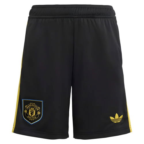 2025-2026 Man Utd Third Shorts (Black) - Kids