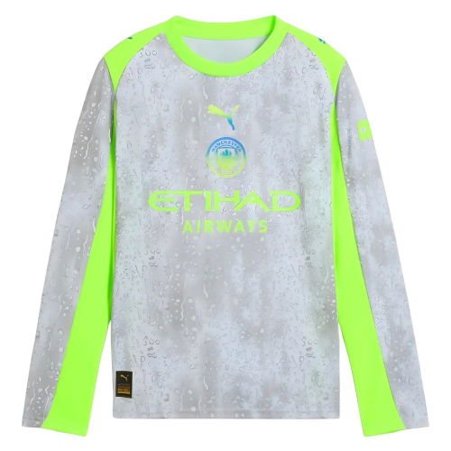 2025-2026 Man City Long Sleeve Third Shirt (Kids)