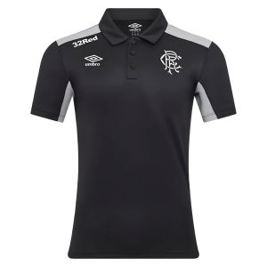 2025-2026 Rangers Presentation Poly Polo Shirt (Caviar)