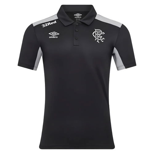 2025-2026 Rangers Presentation Poly Polo Shirt (Caviar)