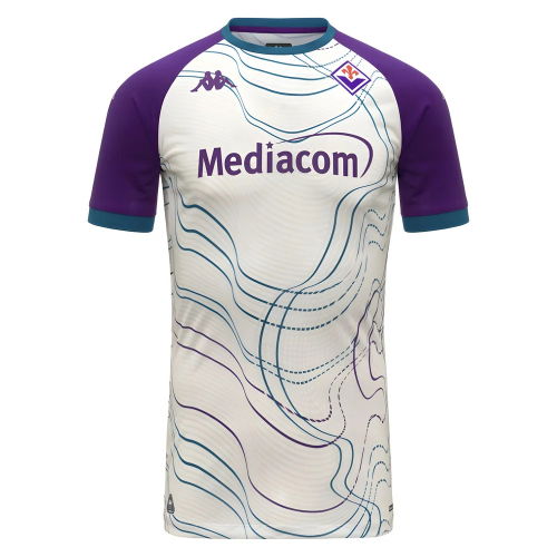2025-2026 Fiorentina Pre Match Shirt (White-Violet)
