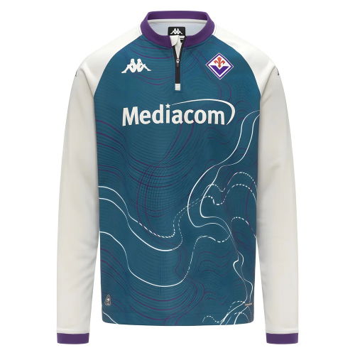 2025-2026 Fiorentina Pre Match Sweat Top (Turquoise)
