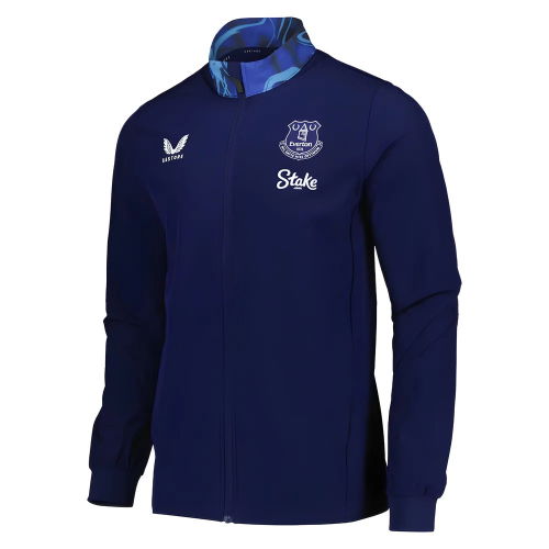 2025-2026 Everton Pre Match Jacket (Navy)  2025-2026 Everton Pre Match Jacket (Navy)