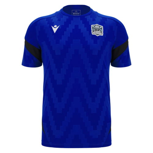 2025-2026 Glasgow Warriors Rugby Training Poly Shirt (Blue)