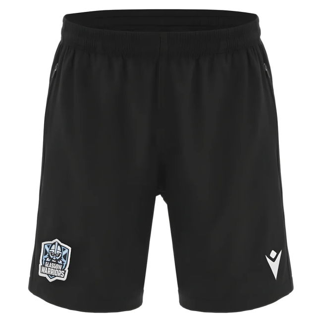 2025-2026 Glasgow Warriors Training Bermuda Shorts (Black)