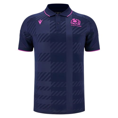 2025-2026 Scotland Rugby Travel Polo Shirt (Navy) - Kids