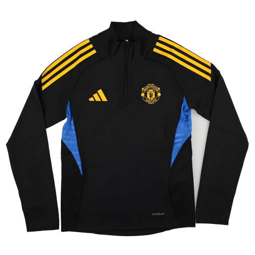 2025-2026 Man Utd EU Training Top (Black) - Kids