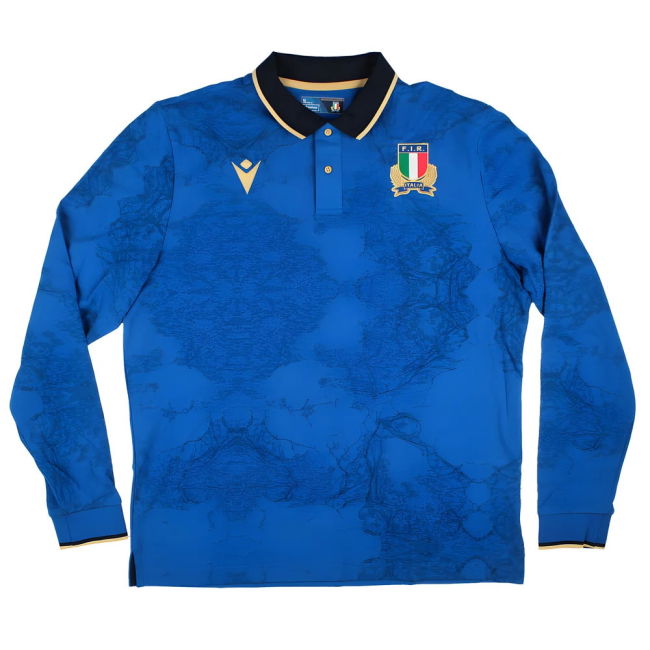 2025-2026 Italy FIR Home LS Cotton Rugby Shirt