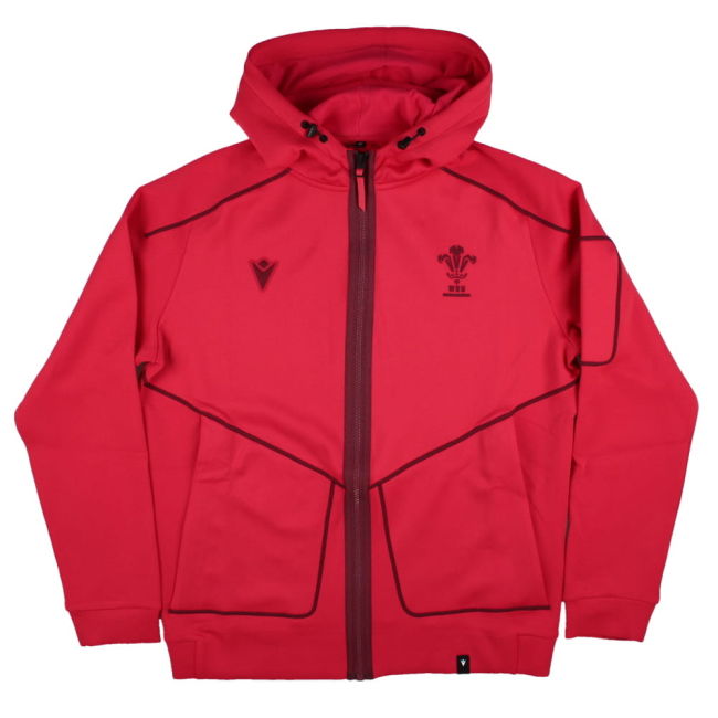 2025-2026 Wales WRU Ath Travel Tech Hoody (Red)
