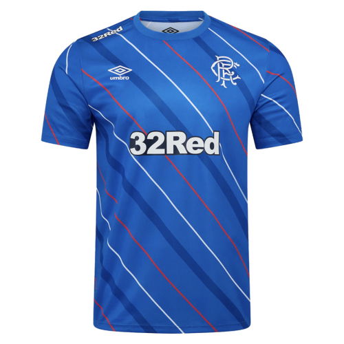 2025-2026 Rangers Home Pre Match Short Sleeve Tee (Lapis Blue)