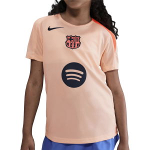 2025-2026 Barcelona Third T90 Strike Training Shirt (Orange) - Kids
