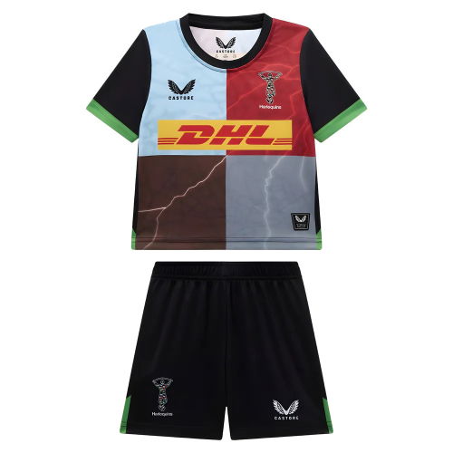 2025-2026 Harlequins Home Rugby Infant Kit