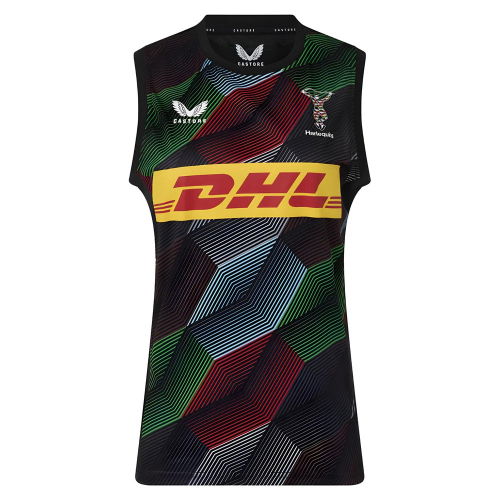 2025-2026 Harlequins Pre Match Sleeveless Tee (Caviar)