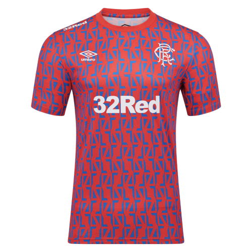 2025-2026 Rangers Away Pre-Match Tee (Flame Scarlet)