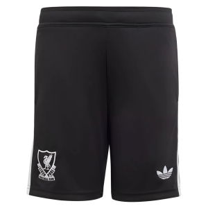 2025-2026 Liverpool Third Goalkeeper Shorts (Black) - Kids