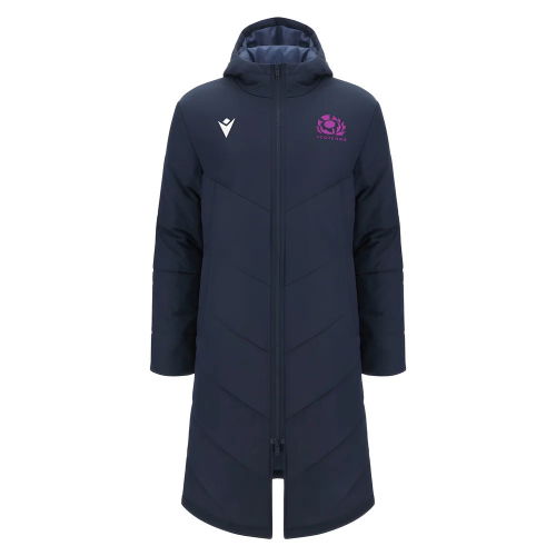 2025-2026 Scotland Rugby Long Bench Padded Jacket (Navy)