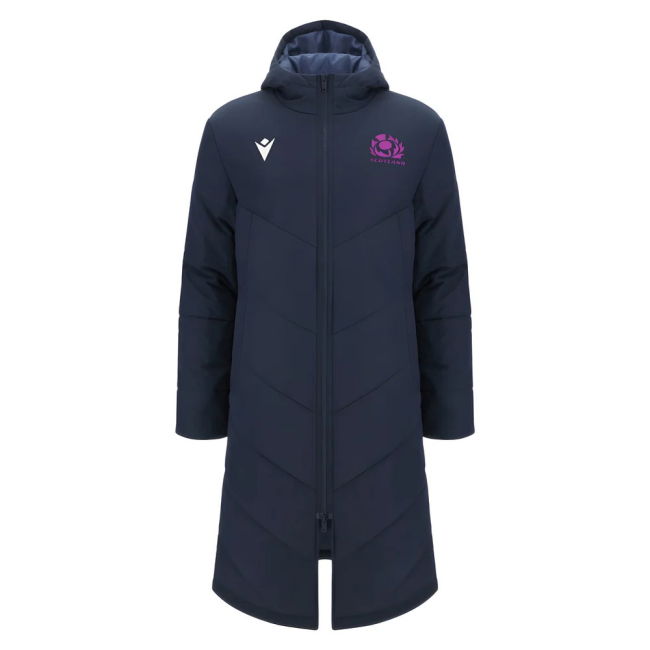 2025-2026 Scotland Rugby Long Bench Padded Jacket (Navy)