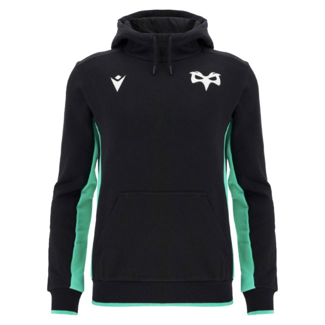 2025-2026 Ospreys Rugby Cotton Hooded Sweat (Black)
