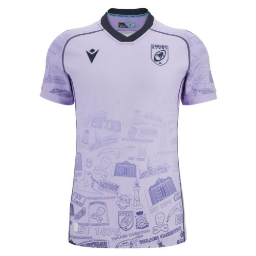 2025-2026 Cardiff Rugby Training Jersey (Lilac)