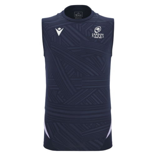 2025-2026 Cardiff Blues Training Poly Sleeveless Shirt (Navy)