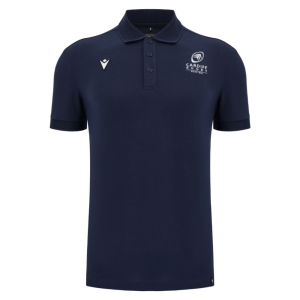 2025-2026 Cardiff Blues Rugby Ath Cotton Polo Shirt (Navy)