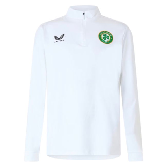 2025-2026 Ireland 1/4 Zip Midlayer Drill Top (White)
