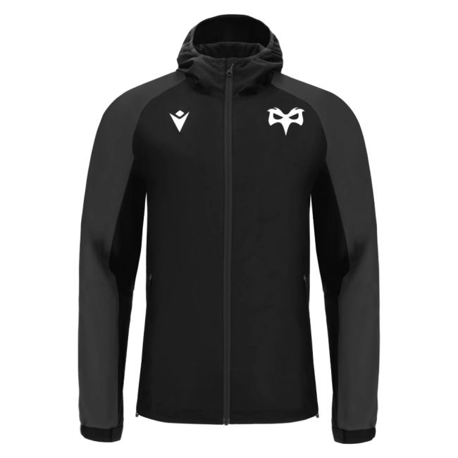 2025-2026 Ospreys Rugby Rain Jacket (Black)