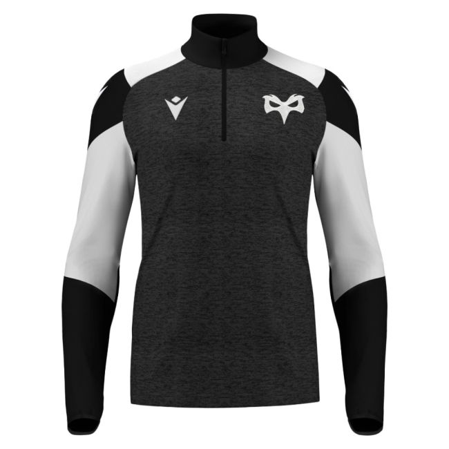 2025-2026 Ospreys Rugby 1/4 Zip Training Top (Black)