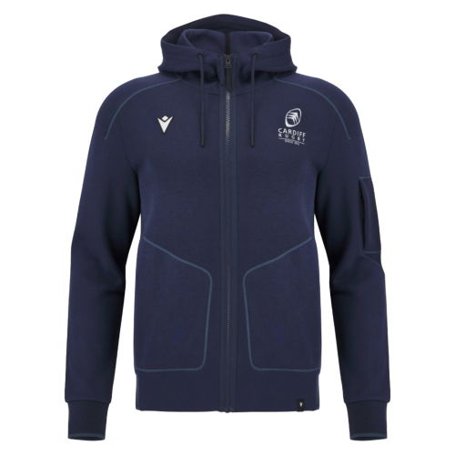 2025-2026 Cardiff Blues Rugby Ath Cotton Hoody (Navy)