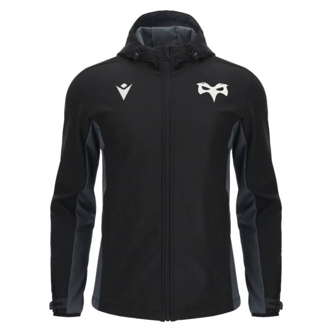 2025-2026 Ospreys Rugby Softshell Jacket (Black)