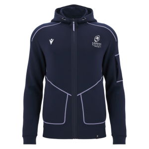 2025-2026 Cardiff Blues Warm Up Ath Full Zip Hoodie (Black)