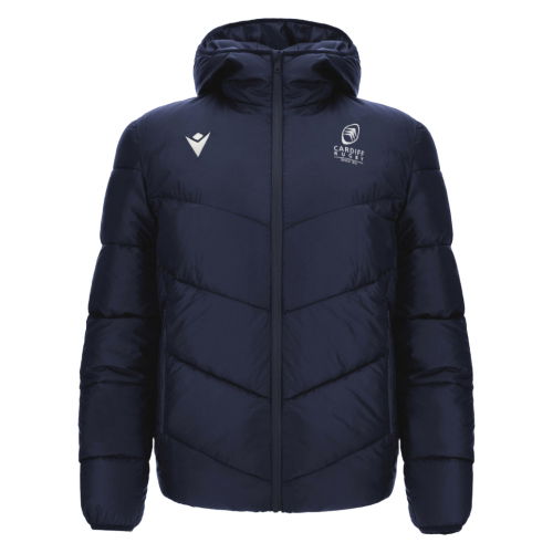 2025-2026 Cardiff Blues Padded Bomber Jacket (Navy)